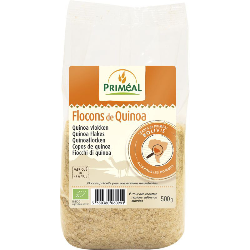 COPOS DE QUINOA REAL 500Gr. PRIMEAL