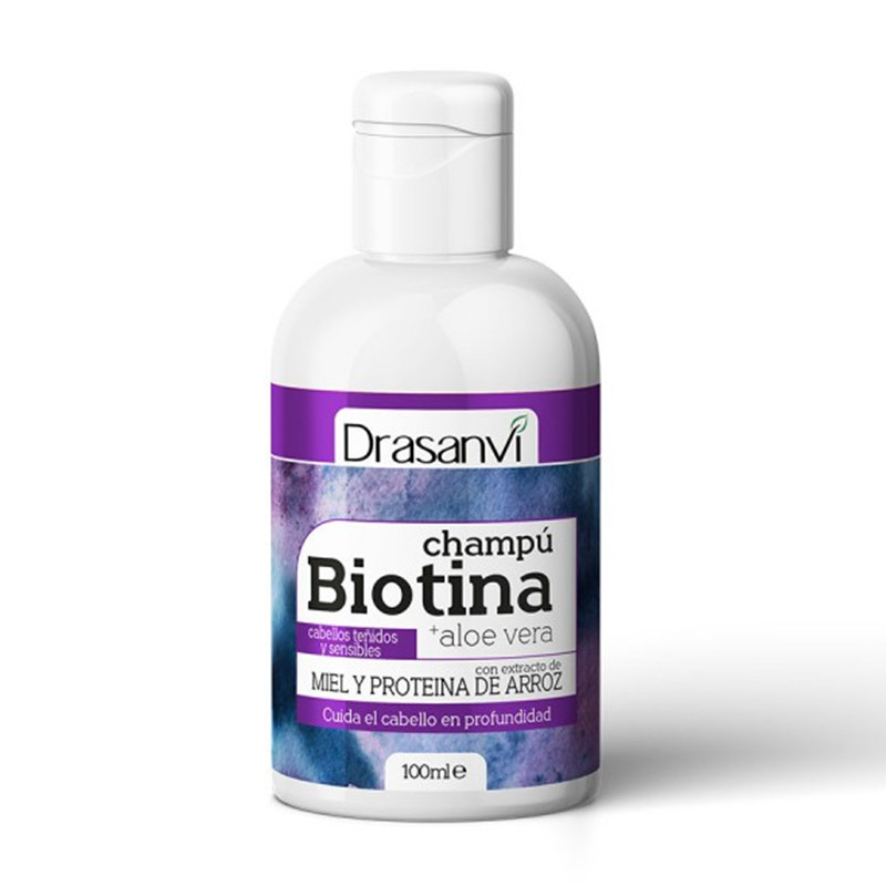 CHAMPU BIOTINA Y ALOE VERA CABELLO TEÑIDO 100Ml. DRASANVI