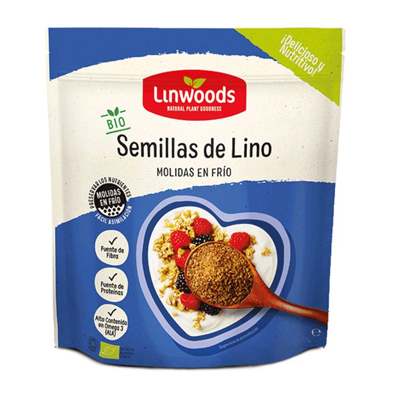 SEMILLAS DE LINO MOLIDAS 200Gr. LINWOODS