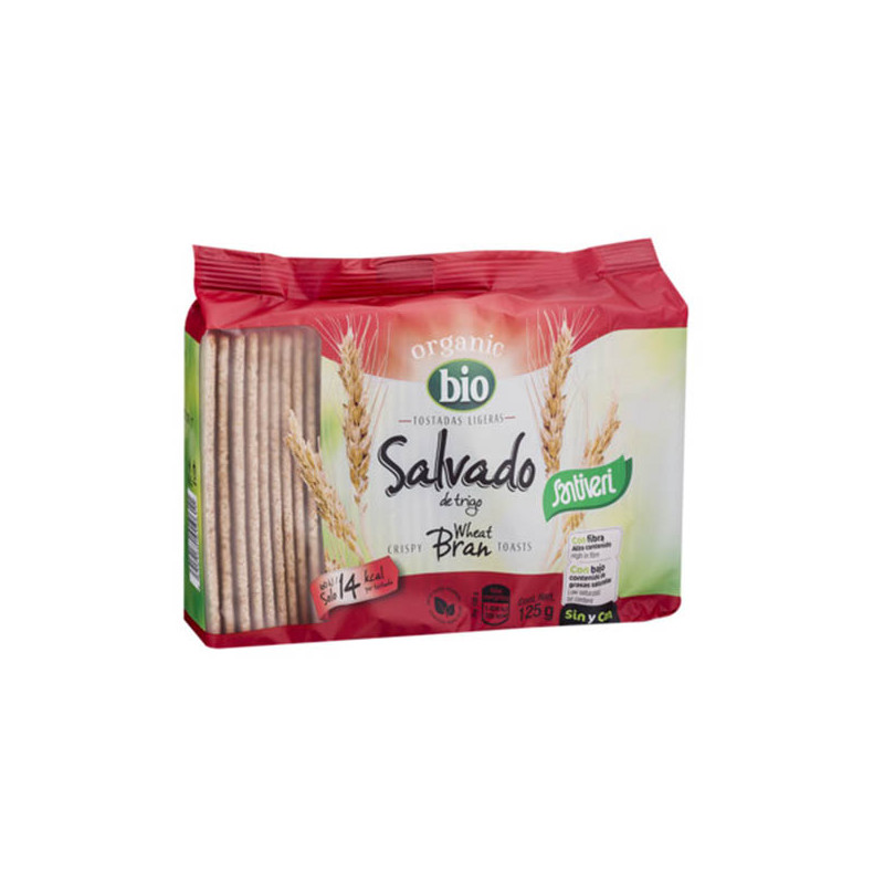 TOSTADAS LIGERAS SALVADO BIO 125Gr. SANTIVERI