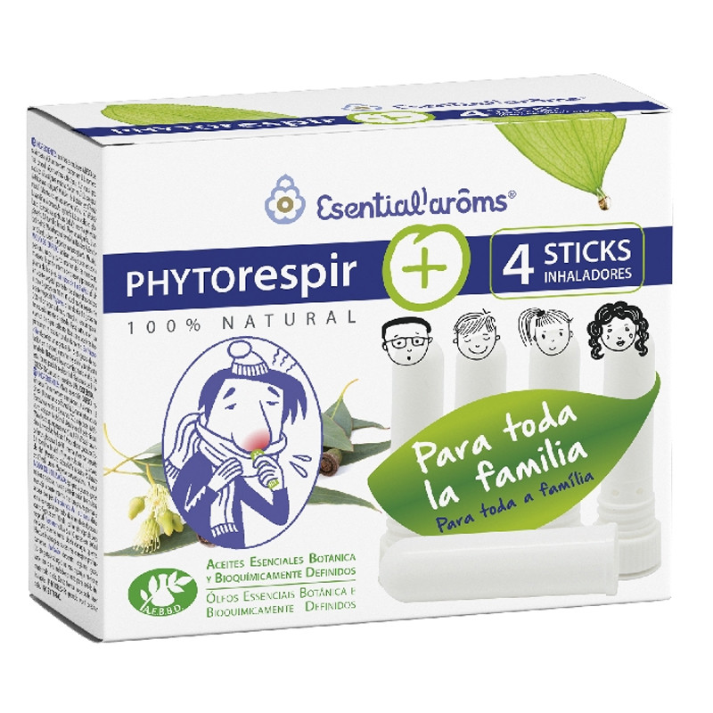 PHYTORESPIR 30Ml. + 4 STICKS INHALADORES ESENTIAL AROMS