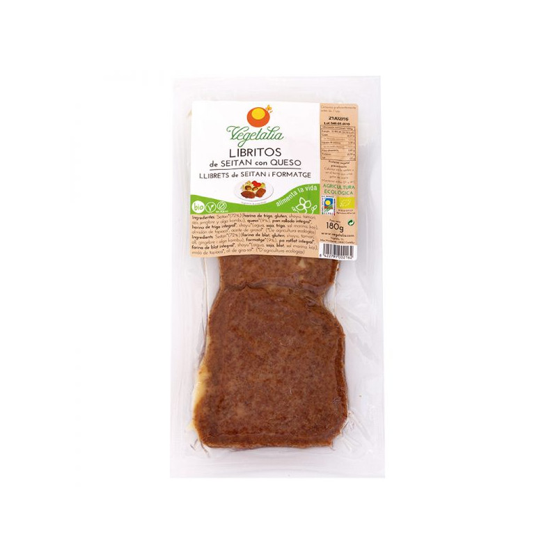 LIBRITOS DE SEITAN CON QUESO BIO 180Gr. VEGETALIA