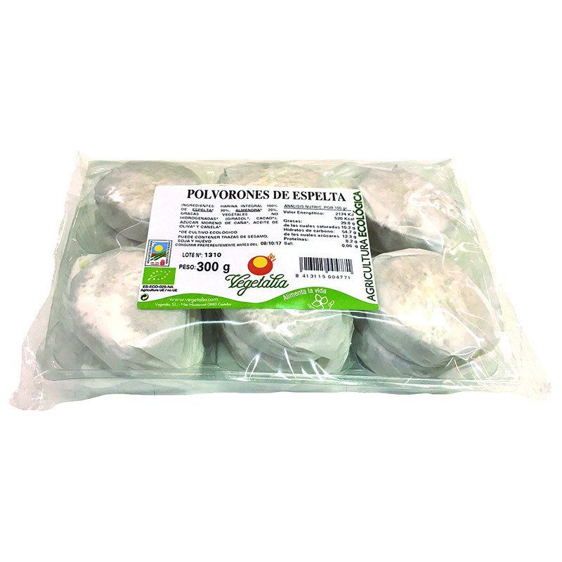 BIO POLVORONES DE ESPELTA 300Gr. VEGETALIA