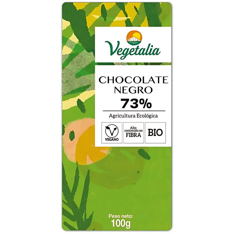 CHOCOLATE NEGRO 73% BIO 100GR VEGETALIA