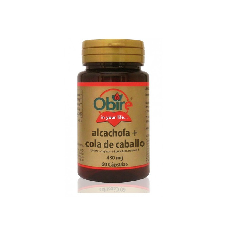 ALCACHOFA + COLA DE CABALLO 430Mg. 180 CAPSULAS OBIRE