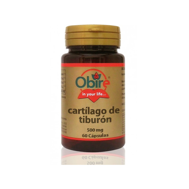 CARTILAGO DE TIBURON 500Mg. 60 CAPSULAS OBIRE