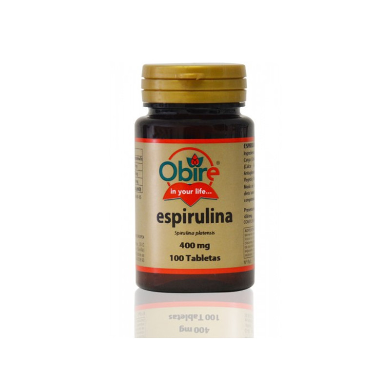 ESPIRULINA 400Mg. 100 TABLETAS OBIRE