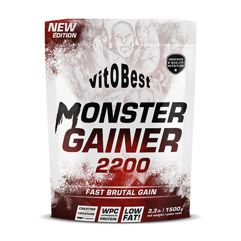 MONSTER GAINER 2200 DE 1,5Kg. CHOCOLATE VIT.O.BEST