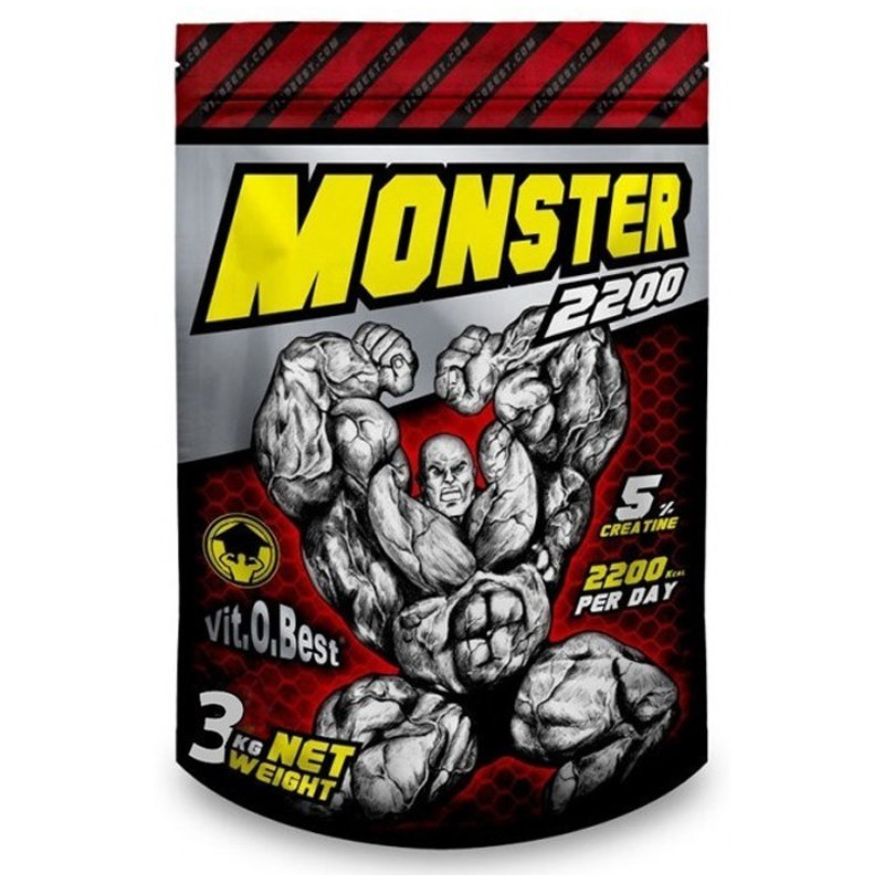 MONSTER GAINER 2200 DE 3Kg. CHOCOLATE VIT.O.BEST