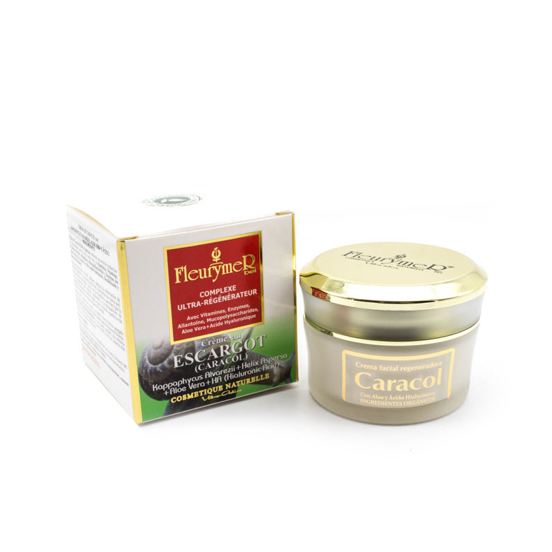 CREMA CARACOL, ACIDO HIALURONICO Y ALOE VERA 50Ml. FLEURYMER