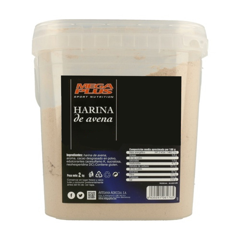 HARINA DE AVENA NATURAL 2Kg. MEGAPLUS