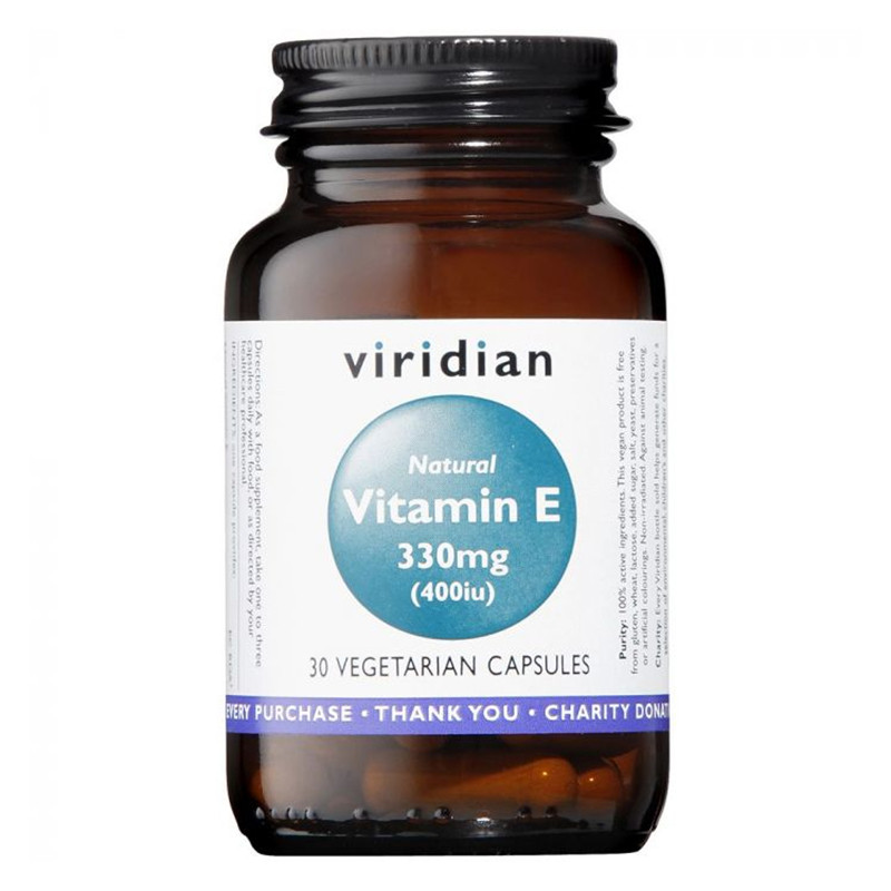 VITAMIN E 330Mg. (400IU) NATURAL 30 CAPSULAS VIRIDIAN