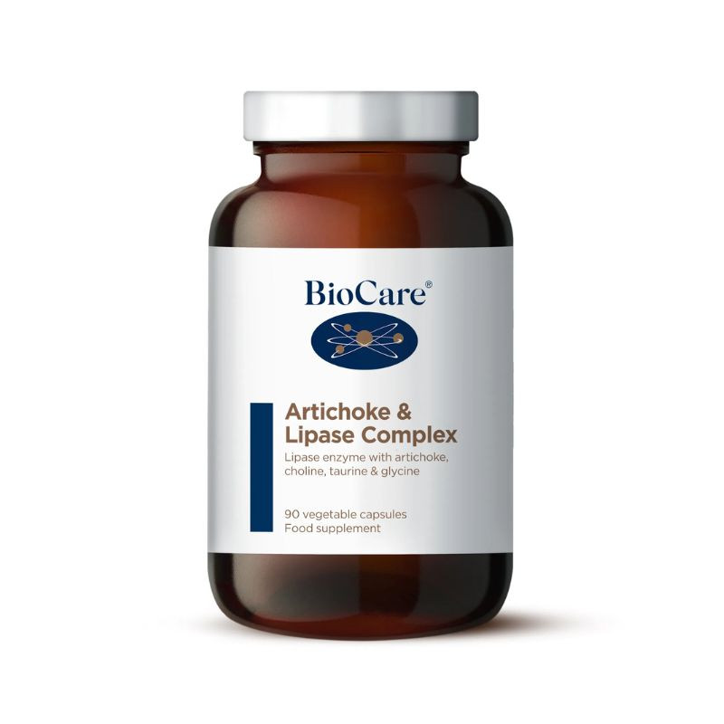 ARTICHOKE & LIPASE COMPLEX 90 CÁPSULAS VEGETALES BIOCARE