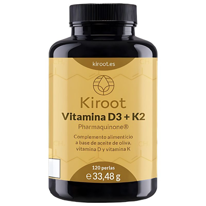 VITAMINA D3 + K2  120PERLAS  KIROOT