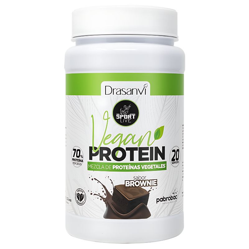 PROTEINA VEGETAL SABOR BROWNIE 600GR DRASANVI SPORT LIVE