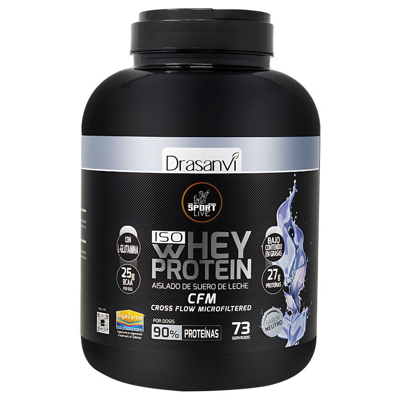 WHEY PROTEIN AISLADO NEUTRO 2,2KG DRASANVI SPORT LIVE