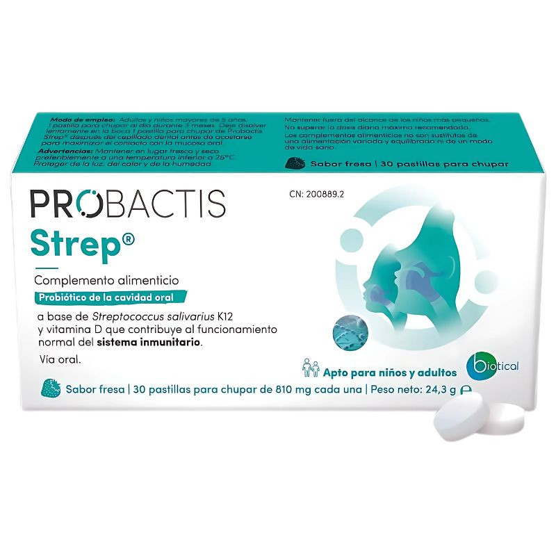 PROBACTIS STREP 30 PASTILLAS BIOTICAL HEALTH