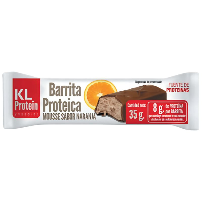 BARRITA PROTEICA NARANJA MOUSSE 35GR KL PROTEIN