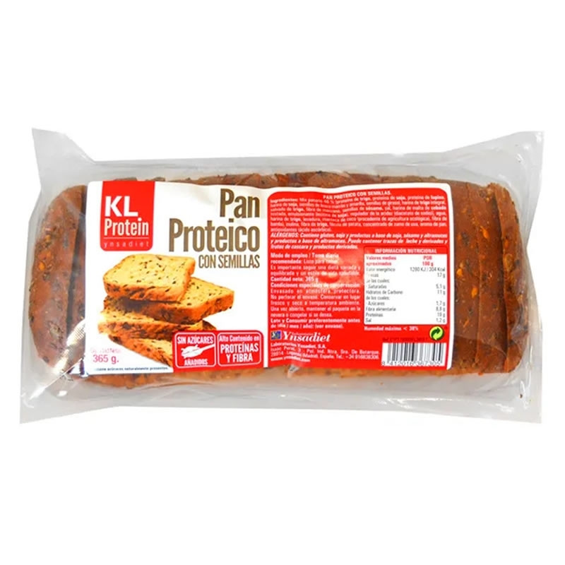 PAN PROTEICO CON SEMILLAS 365GR KL PROTEIN