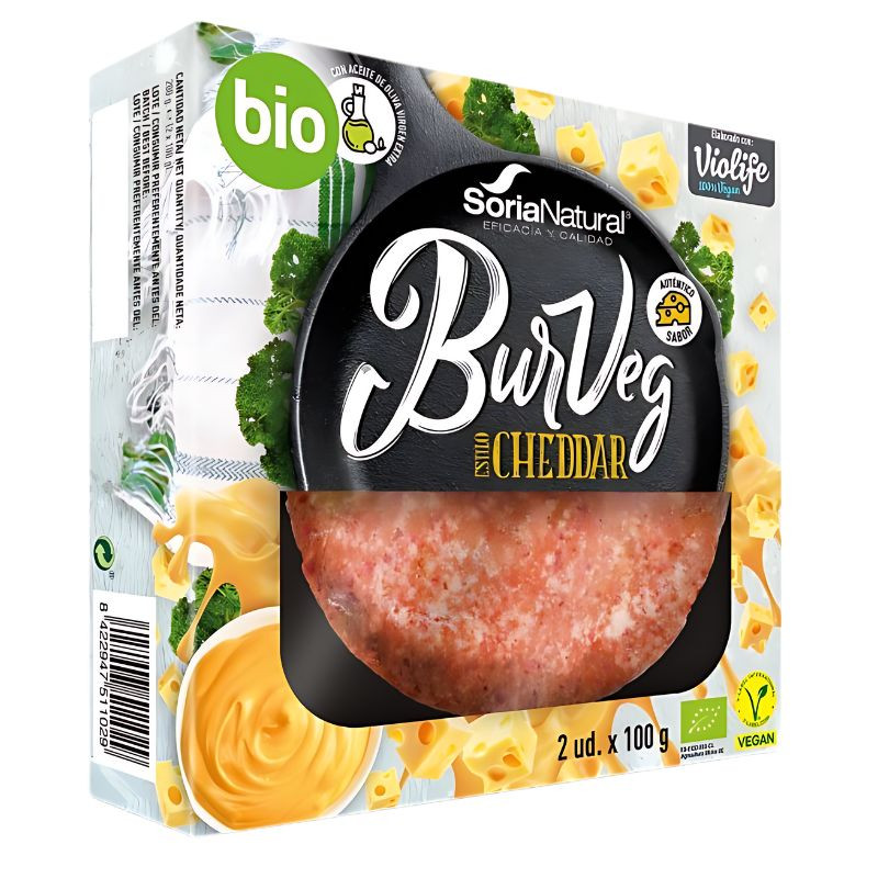 BURVEG SABOR QUESO 2 UDS x 110 GR SORIA NATURAL ALIMENTACION