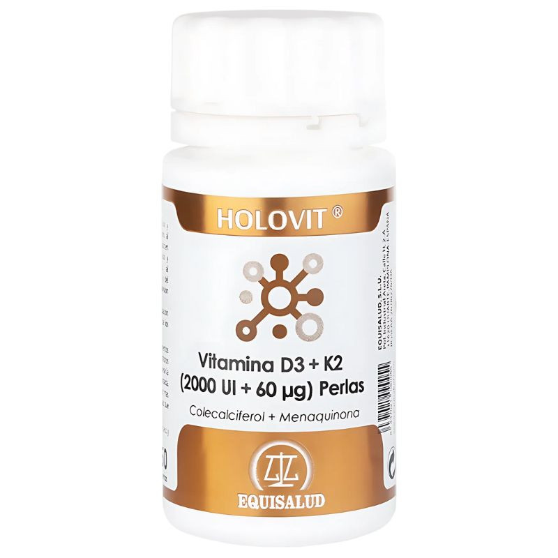 HOLOVIT VITAMINA D3 2.000UI + K2 60µG 50 PERLAS EQUISALUD