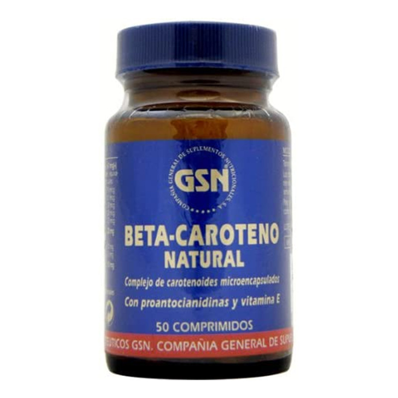 BETACAROTENO NATURAL 50 COMPRIMIDOS G.S.N.