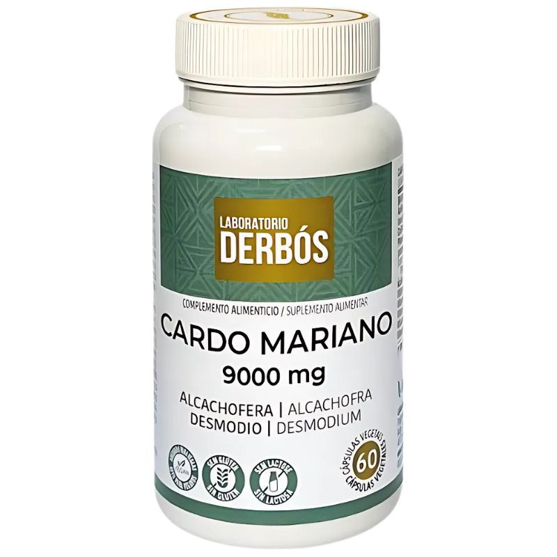 CARDO MARIANO 9000MG 60 CÁPSULAS VEGETALES DERBÓS