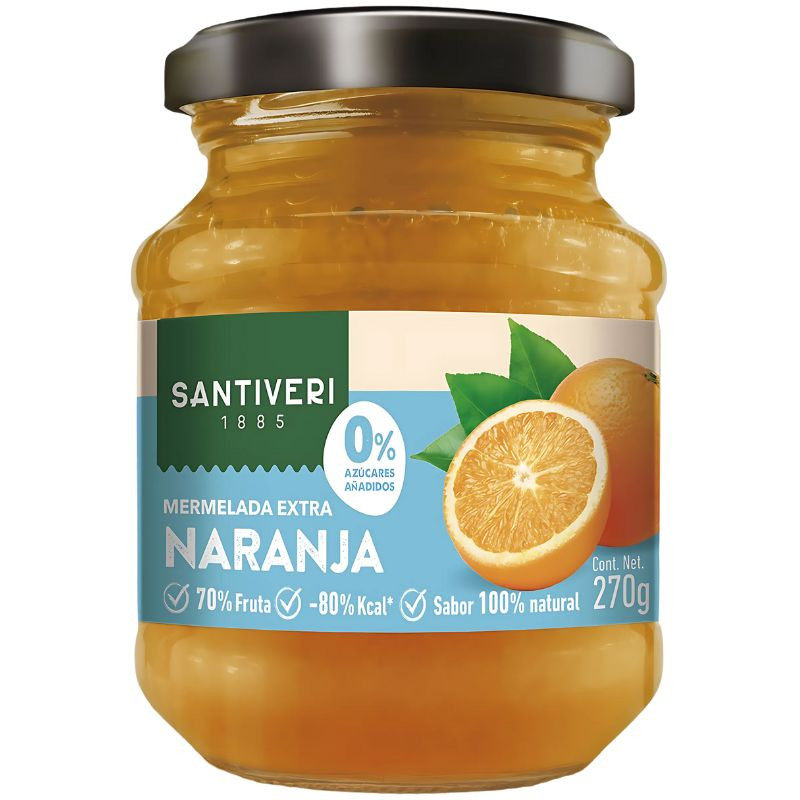 MERMELADA DE NARANJA 0% AZÚCARES AÑADIDOS 270G SANTIVERI