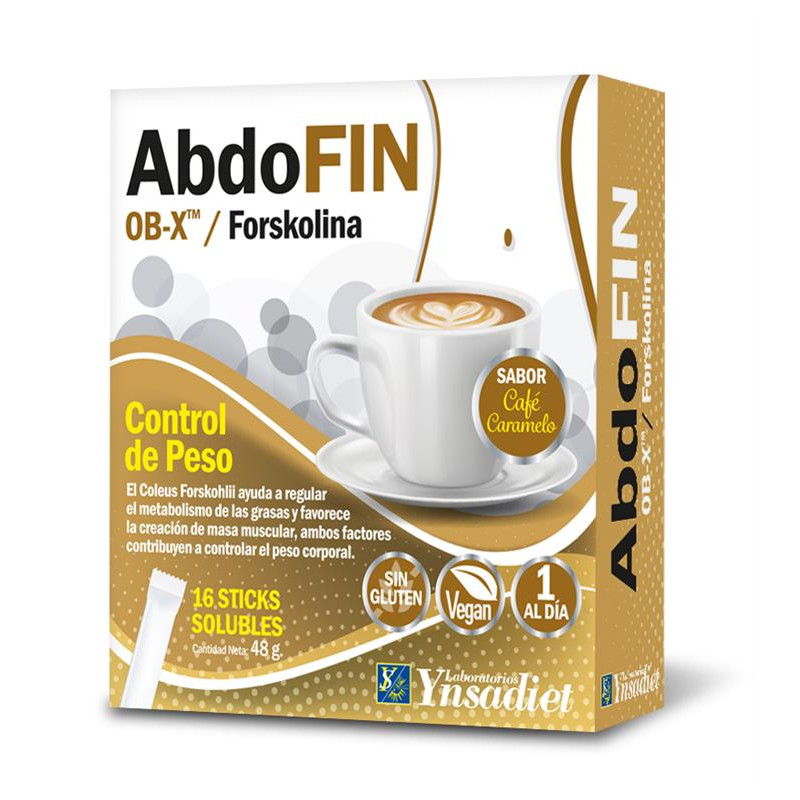 ABDOFIN CAFE CARAMELO CAJA DE 16 STICKS YNSADIET