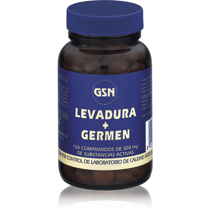 LEVADURA + GERMEN DE TRIGO 150 COMPRIMIDOS G.S.N.