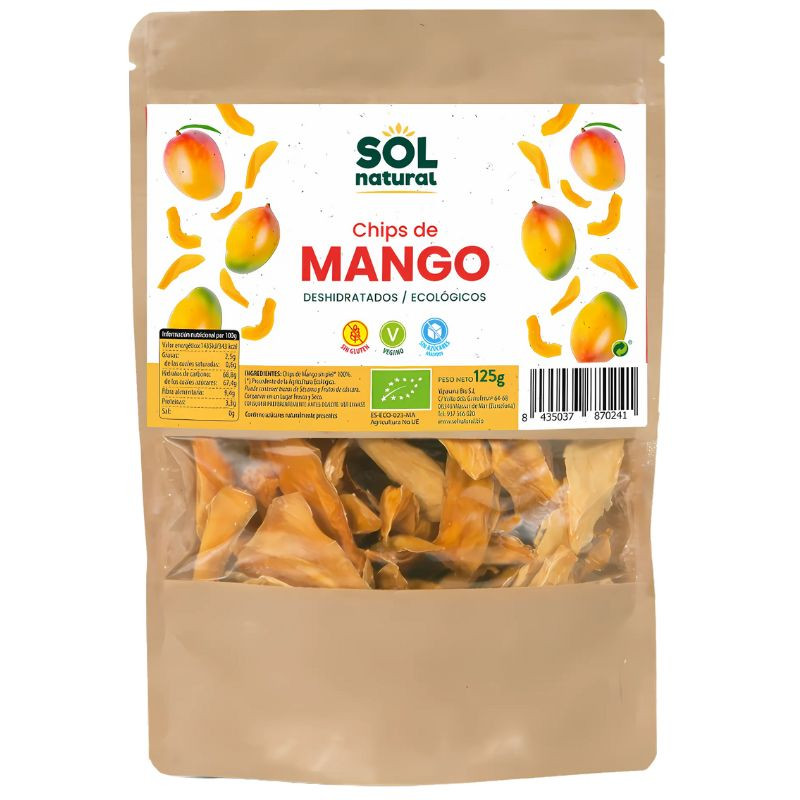 CHIPS DE MANGO BIO 125G SOL NATURAL