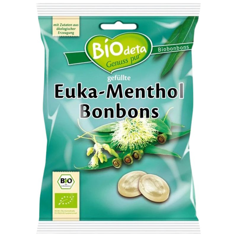 CARAMELOS RELLENOS DE EUCALIPTO Y MENTOL 75G BIODETA