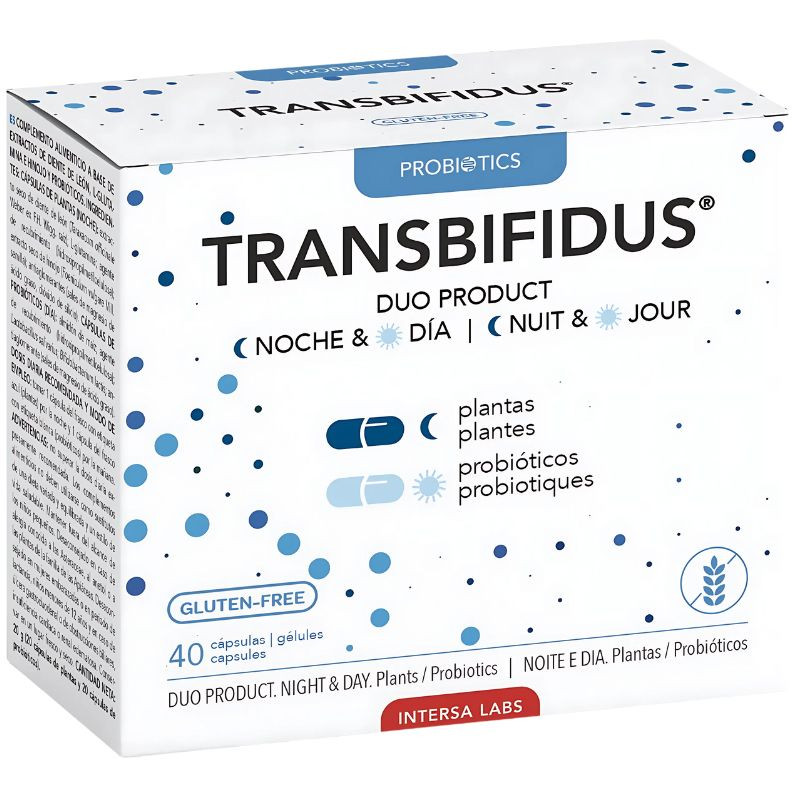 TRANSBIFIDUS DÚO NOCHE Y DÍA 40 CÁPSULAS INTERSA