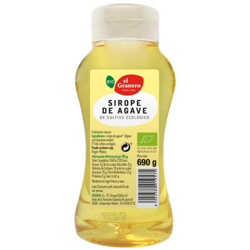 SIROPE DE AGAVE BIO 690G EL GRANERO