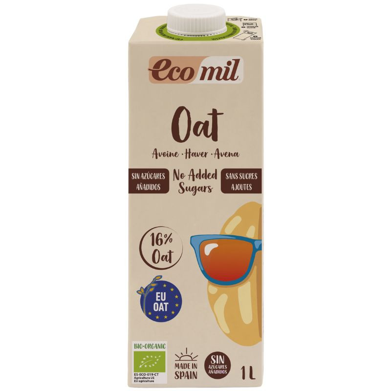 BEBIDA DE AVENA SIN AZÚCARES AÑADIDOS BIO 1L ECOMIL
