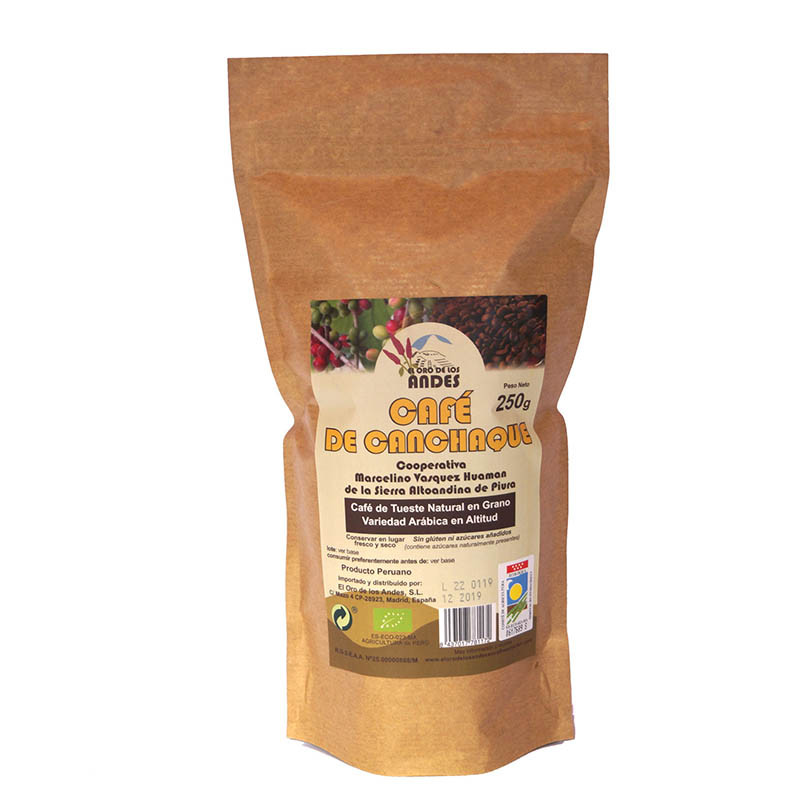 CAFE GRANO TUESTE NATURAL 250Gr. ORO DE LOS ANDES
