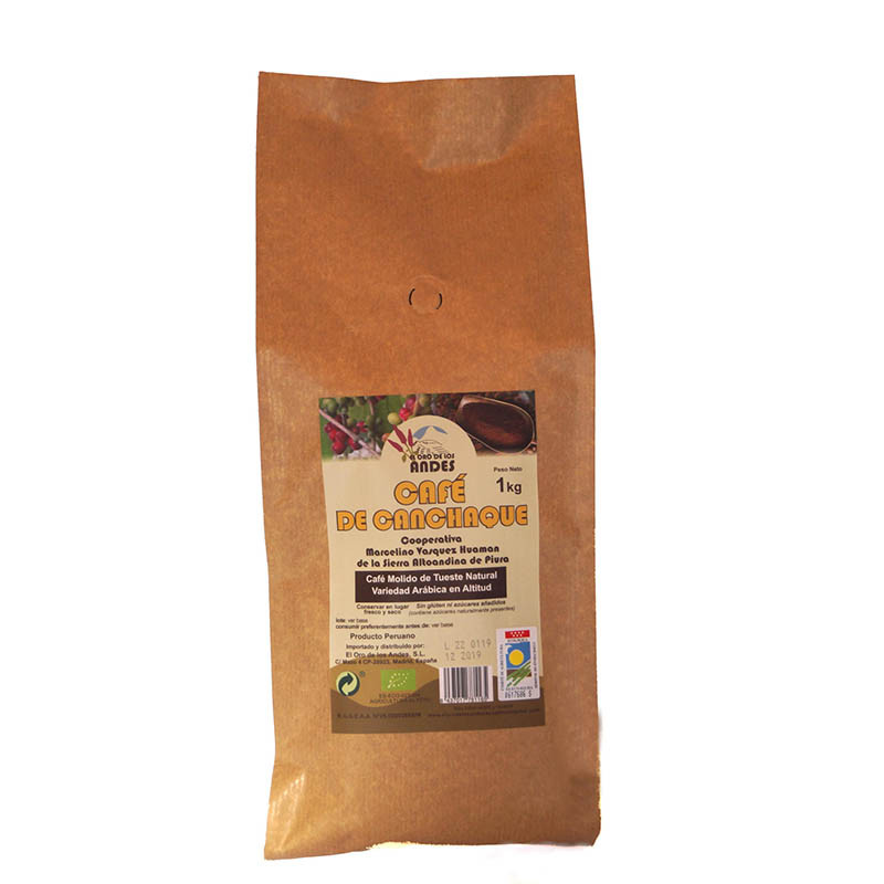 CAFE MOLIDO TUESTE NATURAL 1Kg ORO DE LOS ANDES