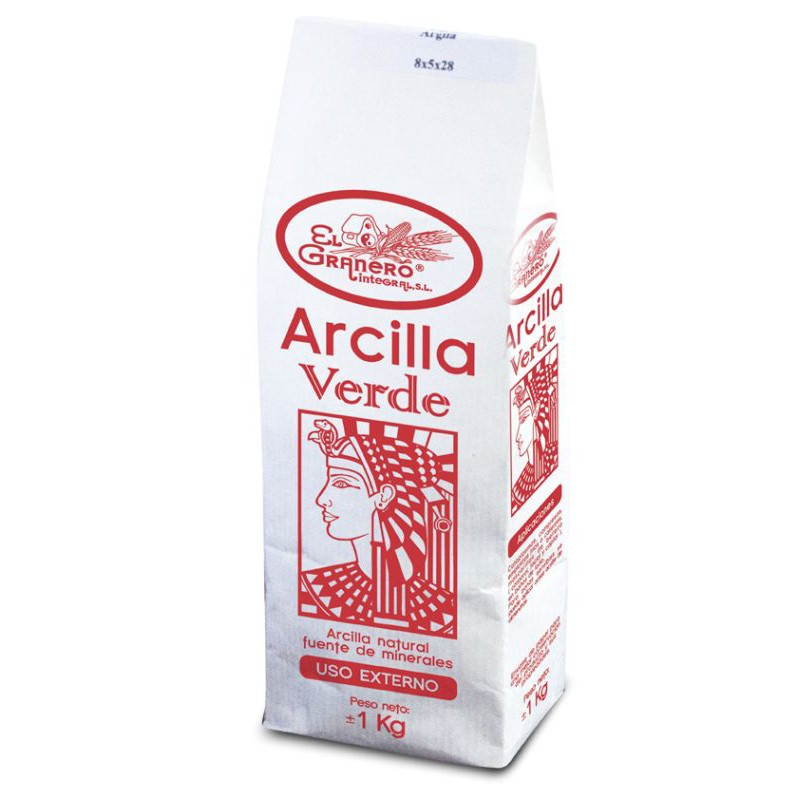 ARCILLA VERDE EN POLVO 1Kg. EL GRANERO