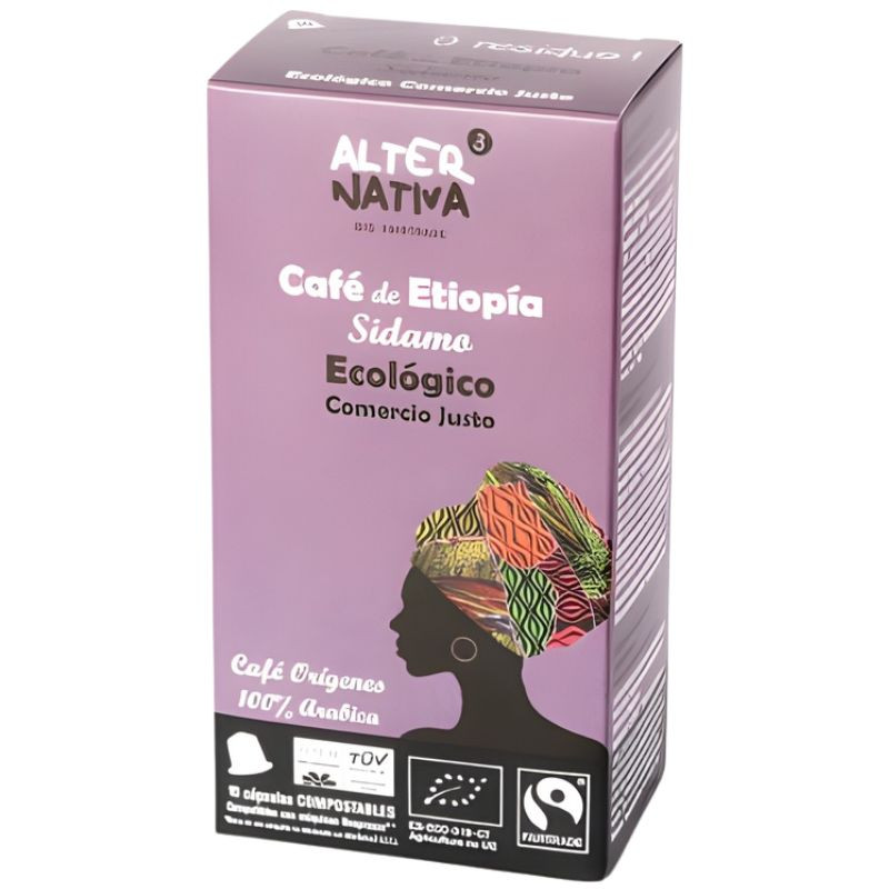 CÁPSULAS DE CAFÉ ETIOPÍA SIDAMO BIO 10 UNIDADES ALTERNATIVA 3