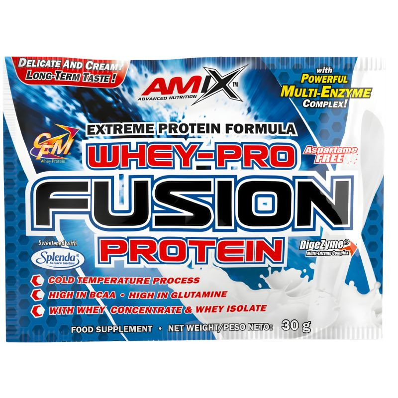 UNIDOSIS WHEY PRO FUSION PROTEIN VAINILLA 30G AMIX