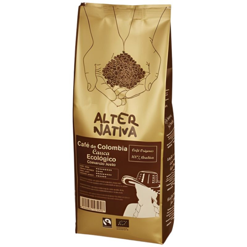 CAFÉ DE COLOMBIA CAUCA EN GRANO BIO 500G ALTERNATIVA 3