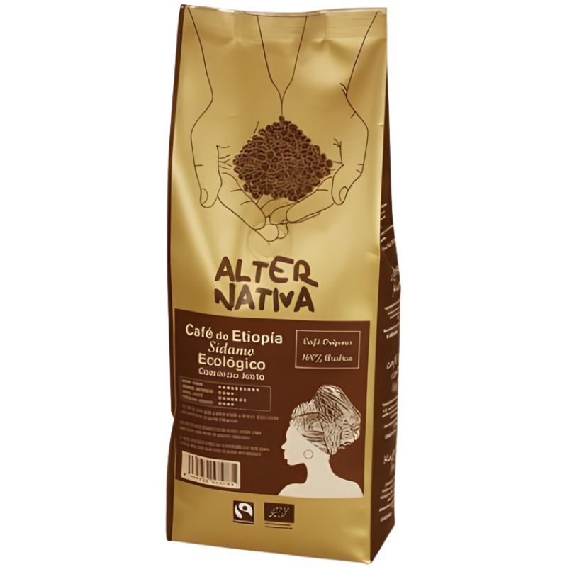 CAFÉ DE ETIOPÍA SIDAMO EN GRANO BIO 500G ALTERNATIVA 3