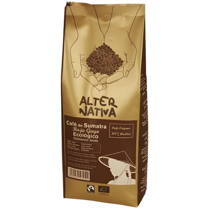 CAFÉ DE SUMATRA RAJA GAYO EN GRANO BIO 500G ALTERNATIVA 3