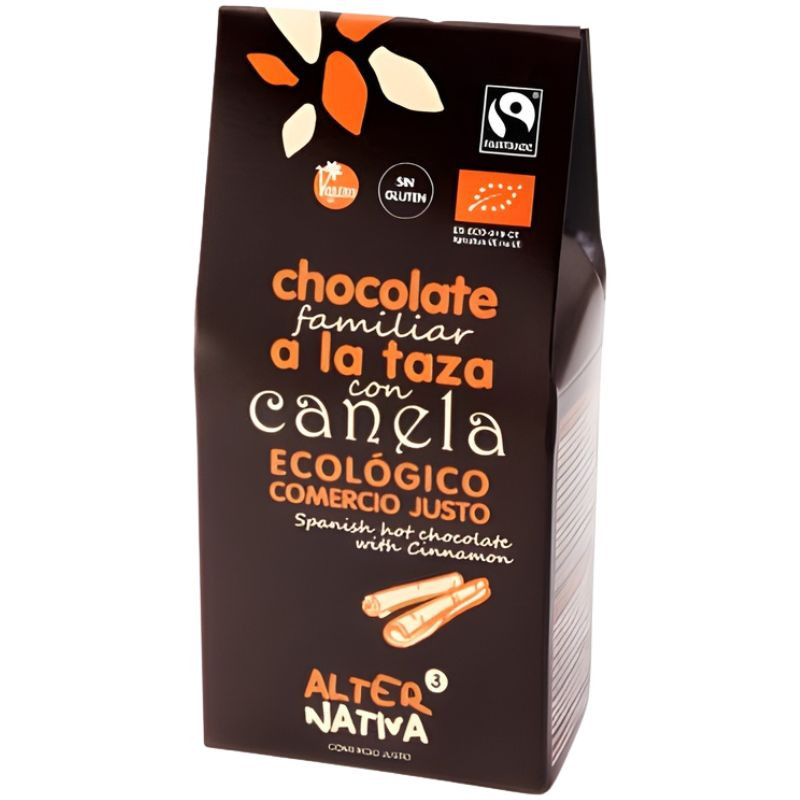 CHOCOLATE A LA TAZA CON CANELA BIO 125G ALTERNATIVA 3