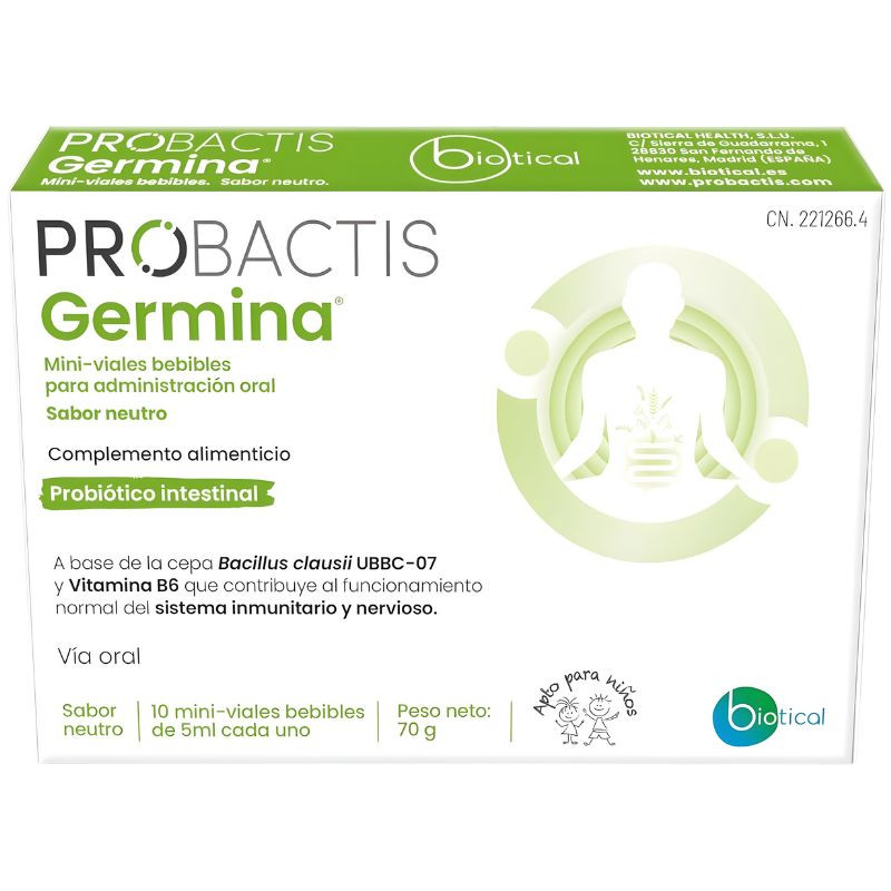 PROBACTIS GERMINA 10 VIALES BIOTICAL HEALTH
