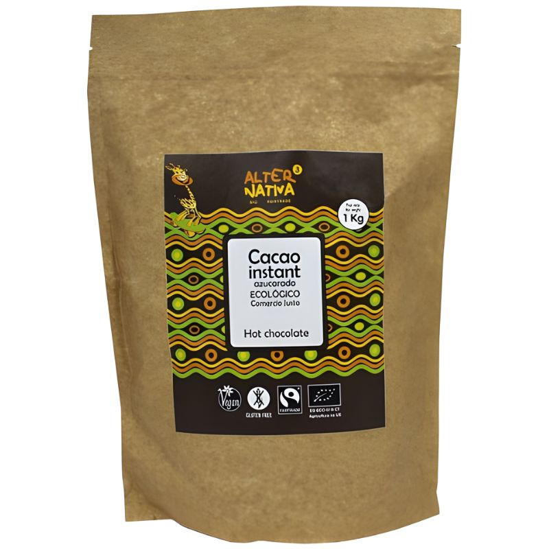 CACAO INSTANTÁNEO CON AZÚCAR DE CAÑA BIO 1KG ALTERNATIVA 3