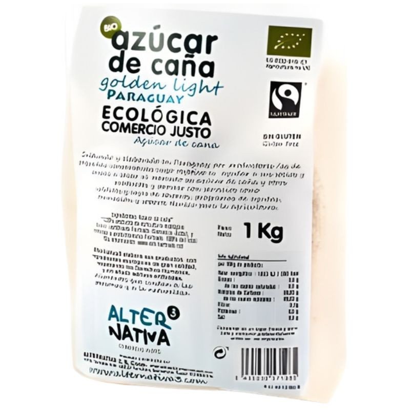 AZÚCAR DE CAÑA GOLDEN LIGHT PARAGUAY BIO 1KG ALTERNATIVA 3
