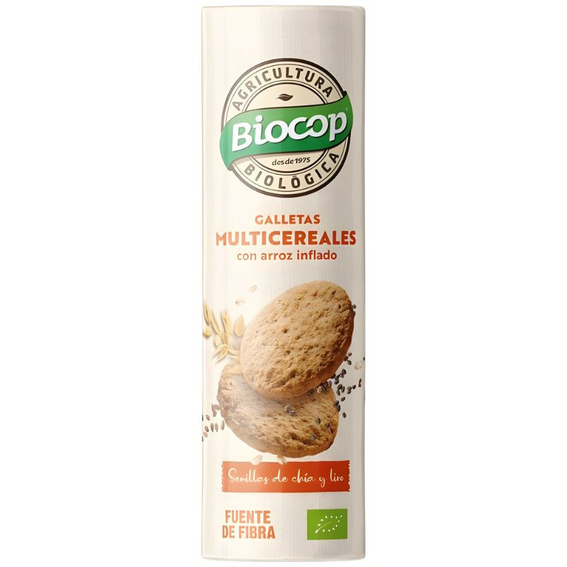 GALLETAS MULTICEREALES CON SEMILLAS 250G BIOCOP