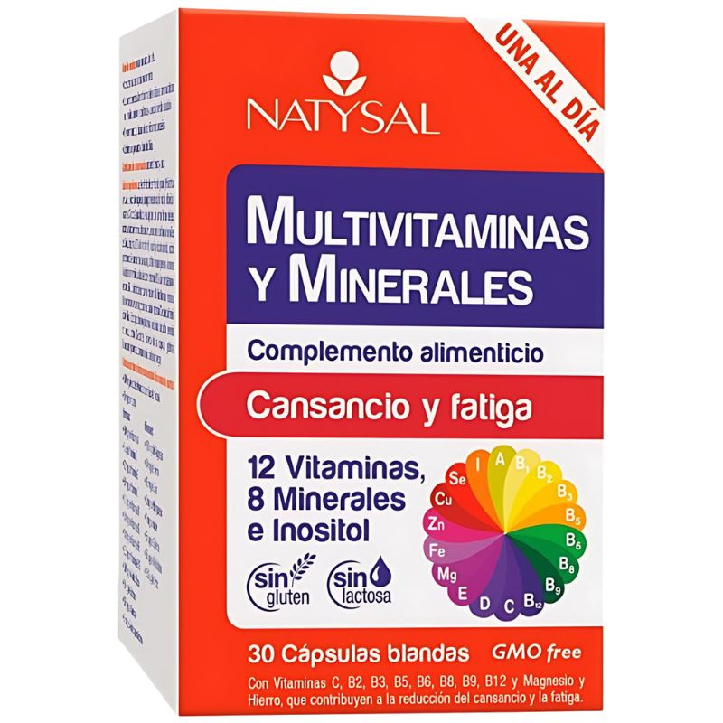MULTIVITAMINAS Y MINERALES 30 CÁPSULAS NATYSAL