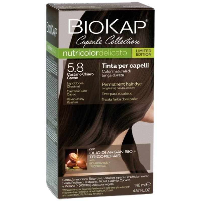 DELICATO 5.8 CASTAÑO CLARO CACAO EDICIÓN LIMITADA 140ML BIOKAP